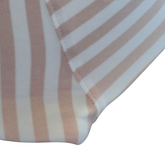 Cacique Bra 40F Lightly Lined Balconette Smooth Underwire Blush Pink Stripes - Picture 12 of 16